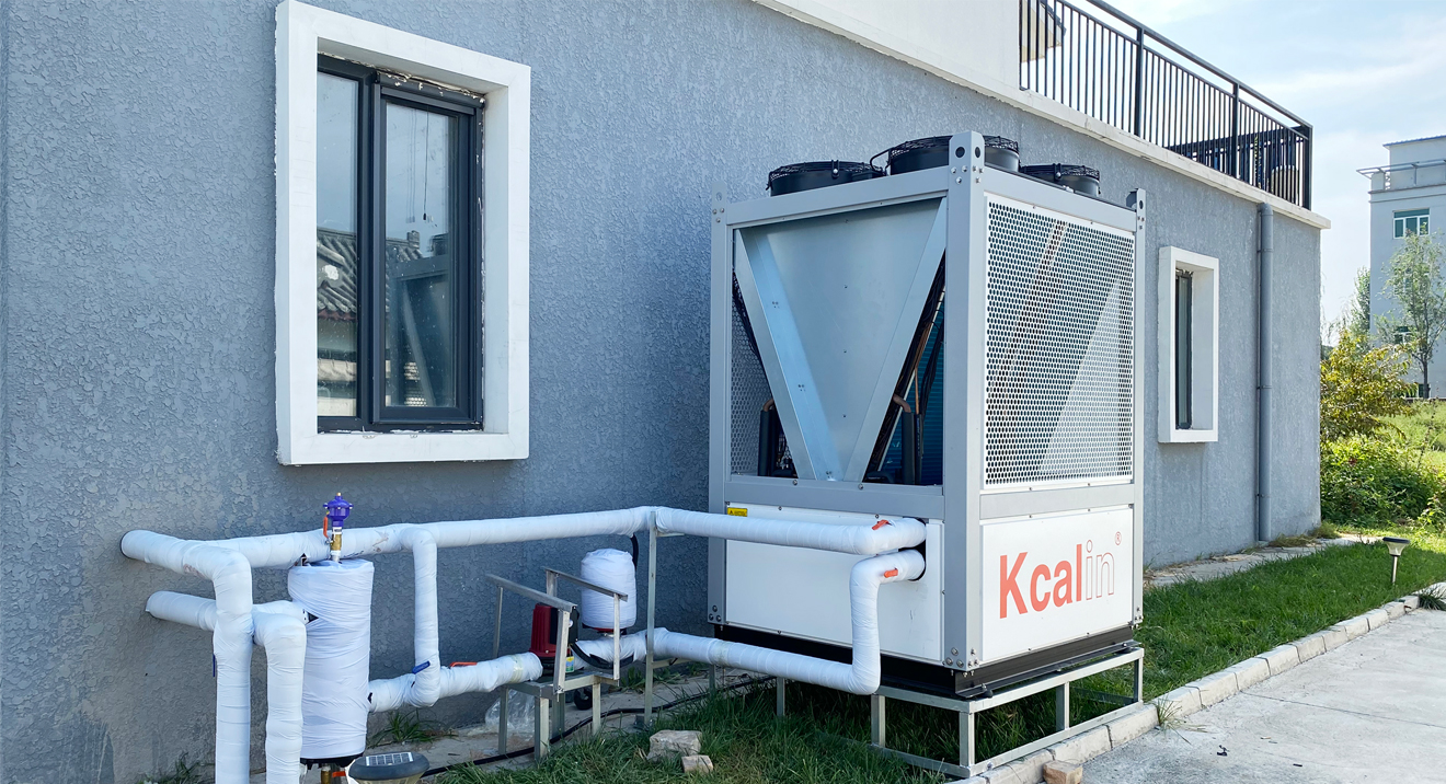 What is the effect of selecting air energy heat pumps for villa heating and cooling equipment