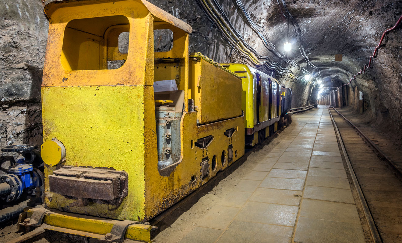 A magnificent view of the mine ventilation system! Photo display